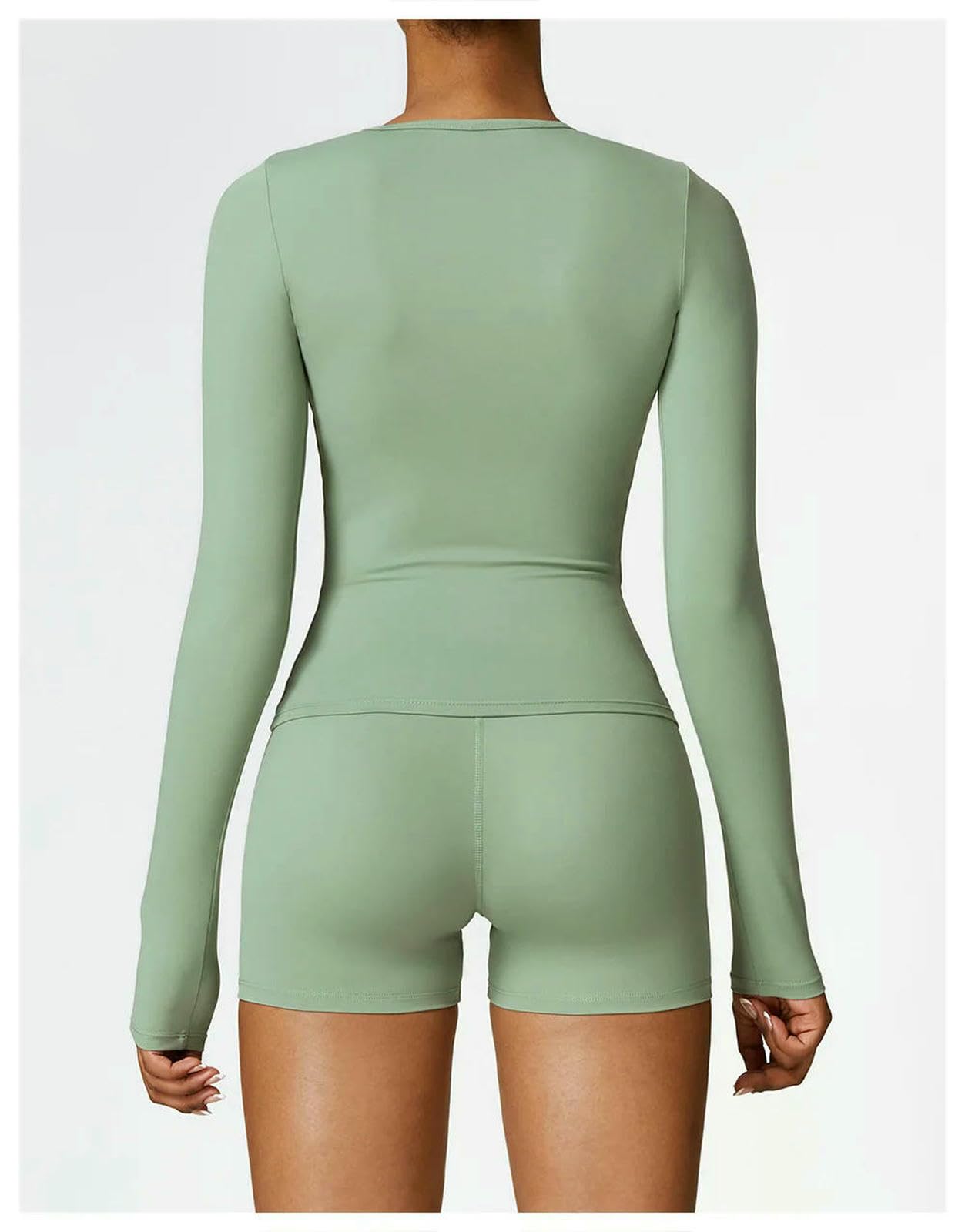 Débardeur pour Femme T-Shirts De Yoga Crop Tops Sexy-Verte du Basilic-s