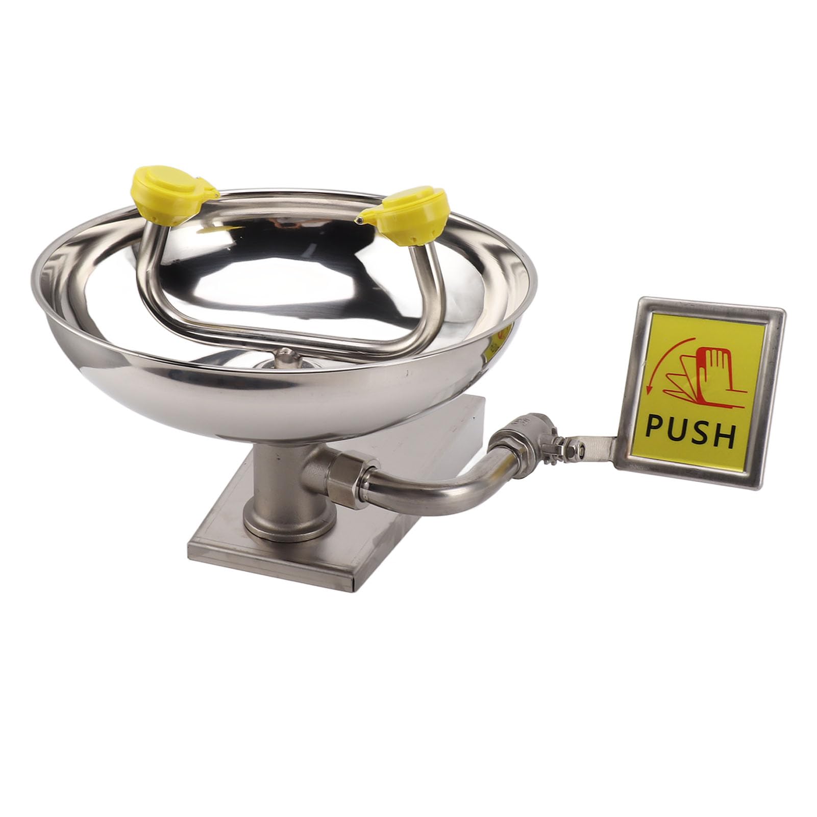 Buy Emergency Eye Wash Station, Wall ed Double Nozzle Eyewash Station