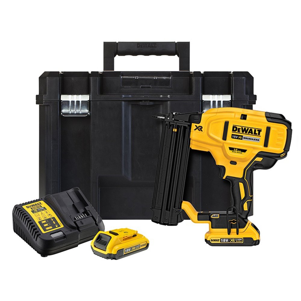 Cloueur de finition 18V 2.0Ah DEWALT - 2 batteries + chargeur + coffret - DCN680D2