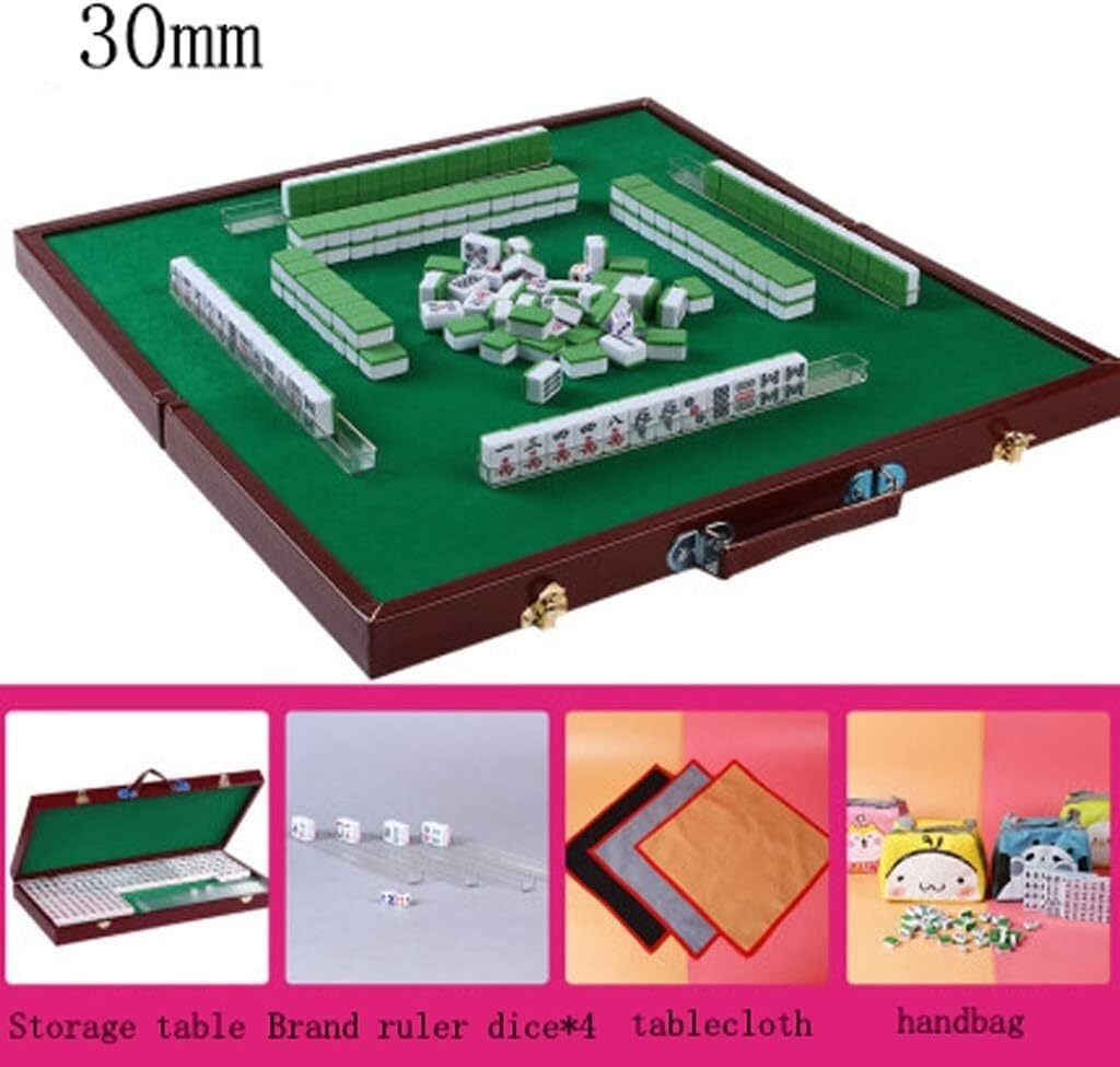 Mini Mahjong for dortoir d'étudiants, Petit Mahjong à Main, Jeu de Famille Portable de Divertissement en Plein air for Les Voyages, tuiles de Mahjong