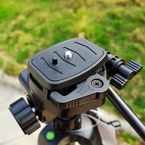 Miniatura 6 de Paquete de 2 adaptadores de montaje para cámara de trípode de liberación rápida de 1.693 in, repuesto para Torjim AX60 de 60 pulgadas, montaje de