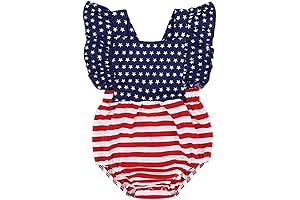 Sparkling Star-Spangled Romper for Patriotic Little Ones