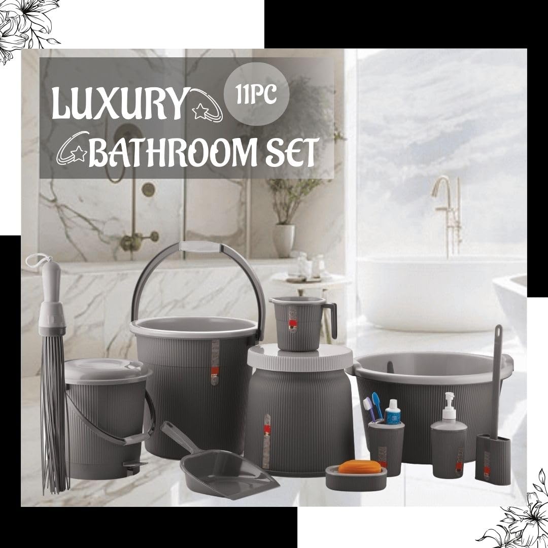 Nabhya Newton 11-Piece Bathroom Set - Organize Your Space -6 Nabhya Newton 11-Piece Bathroom Set - Organize Your Space -6