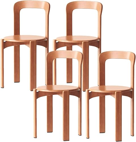 Miniatura 23 de Versatile Modern Dining Chair, Kitchen Chairs with Wood Frame Stackable, Side Chair Armless Home Stool for Guest Room Restaurant(Black,4PCS)