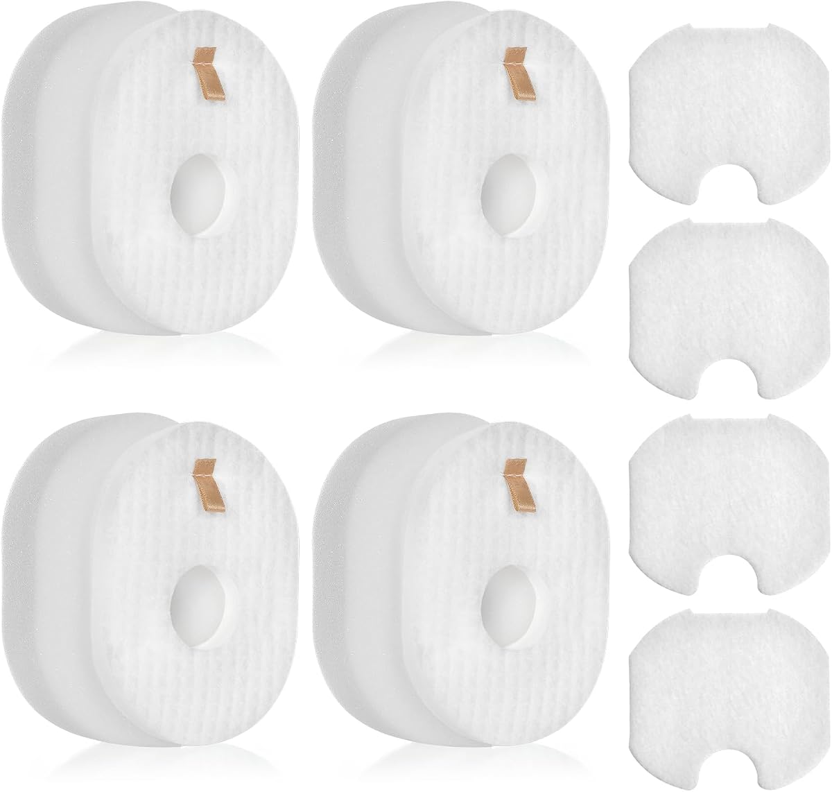 Anewise 4 Pack Filter Replacement for Shark Rocket HV301, HV302, HV30126, HV300, HV305, HV292, HV307Q, QS301Q, HV310, UV450 Ultralight Corded Stick Vacuum, Part #XFFV300, 4 Foam + Felt + Post Filters