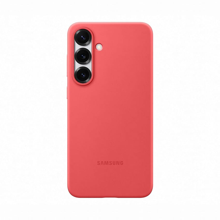 Samsung Silicone Case cover colorata in silicone per Galaxy S25+, Red