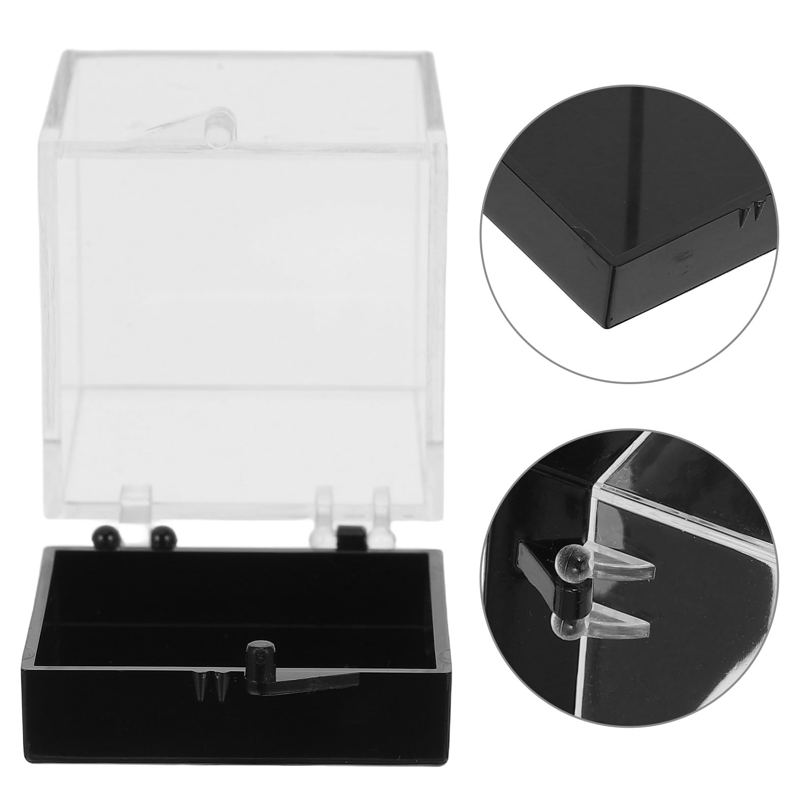 24stücke Teiliges Mineralien Display Box Transparent Klare Aufbewahrungsbox für Edelsteine Kristalle Sammlervitrine Mineralien Steine Sammelbox für Zuhause Büro