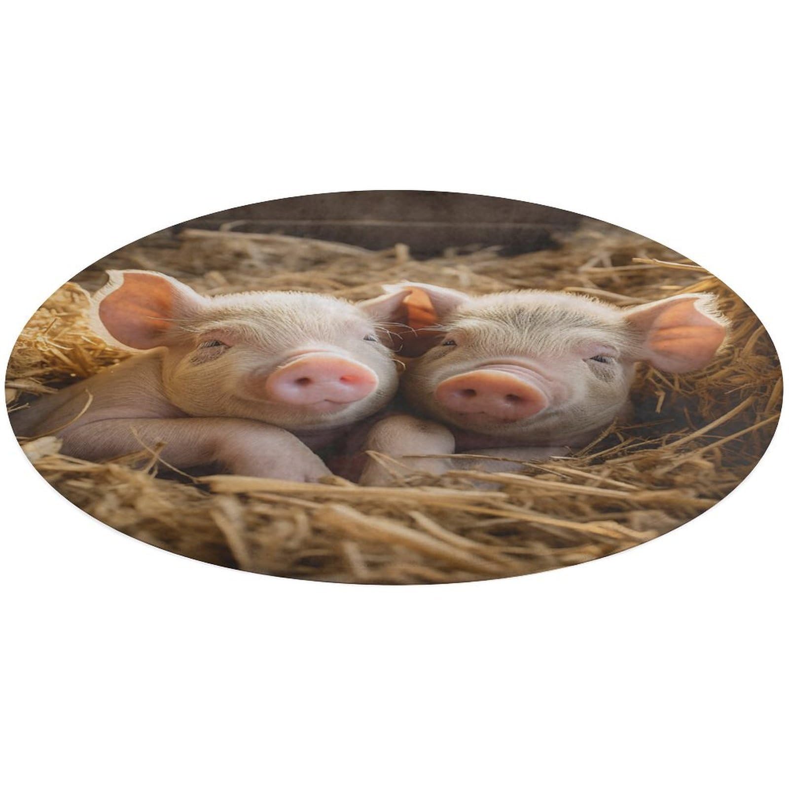 Alfombra de pelo bajo redonda lavable de 2 pies para decoración de interiores