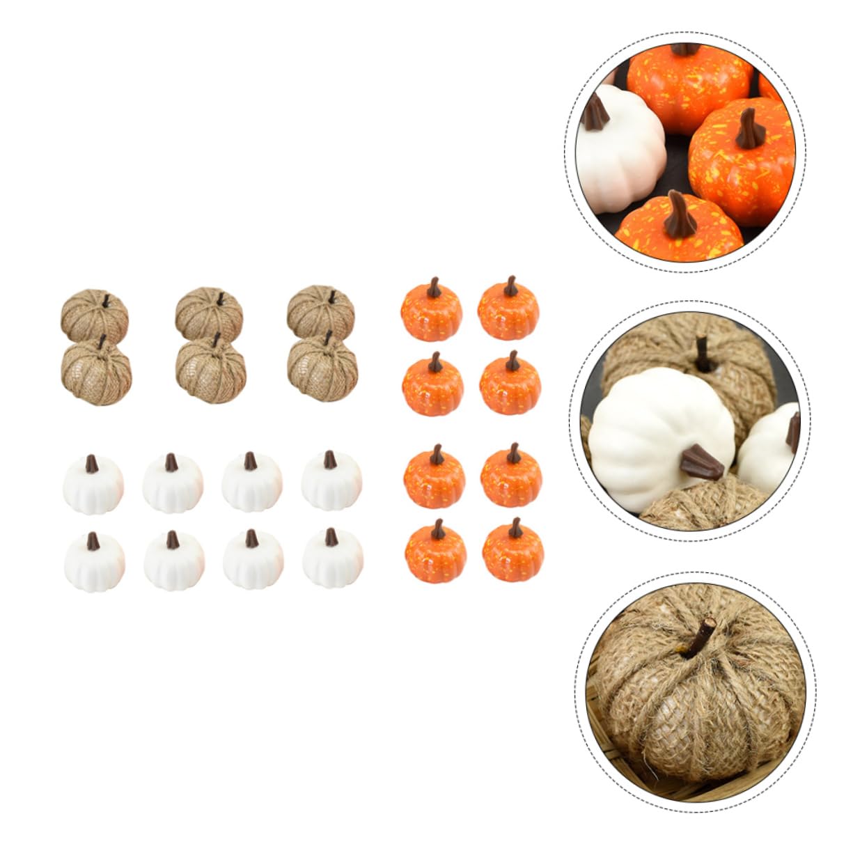 Alipis 66 Piezas Calabaza de otoño Artificial Calabazas de simulación Decoraciones para el hogar Home Decoracion Ornamento Falsa Accesorios de Modelo