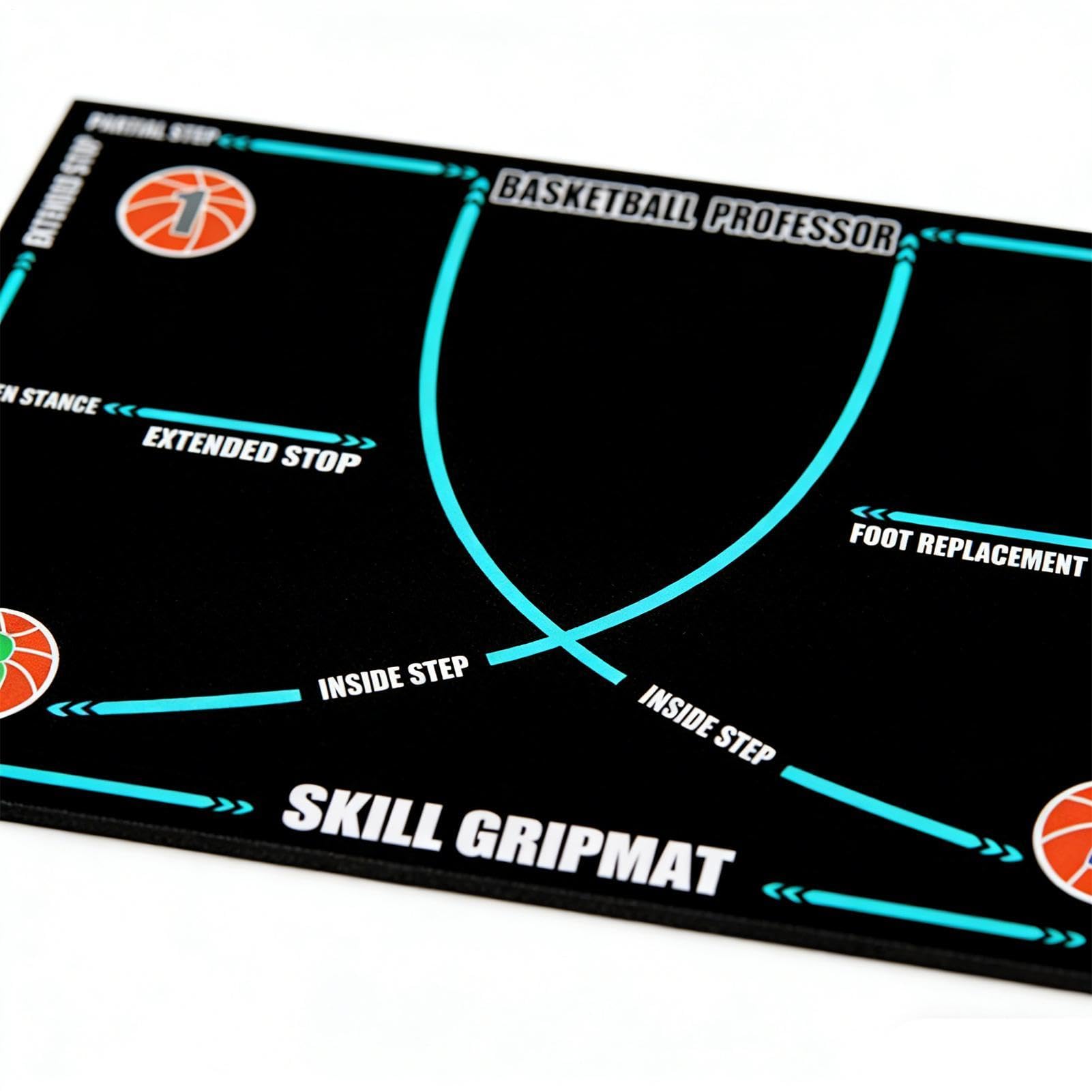 Tappetini da Pallacanestro per Allenamento Attrezzatura Da Allenamento | Pedane Con Impronte Per Basket Per Bambini Adulti Allenatori Scuole Amanti Di Fitness Palestra Casa