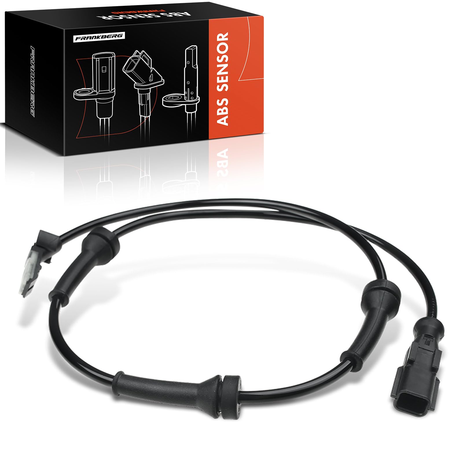 Frankberg Capteur ABS 2-Pôles Compatible avec M.e.g.a.n.e II BM0/1 CM0/1 M.e.g.a.n.e II Break KM0/1 Scénic II JM0/1 M.e.g.a.n.e II Coupé-Cabriolet EM0/1 Grand Scénic II JM0/1 Remplacer#