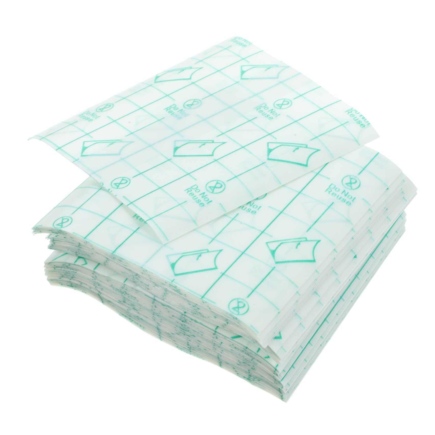 Ipetboom 100Pcs Disposable Makeup Hand PU Film Color Mixing Plates for Easy Blending for Professionals and Beginners Random Styles