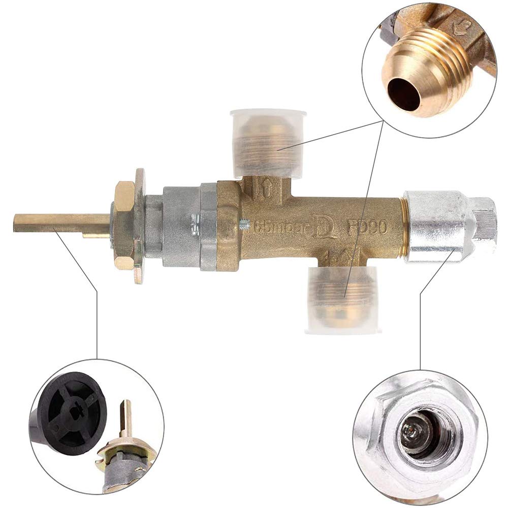 Kit De Soupape De Contrôle De Sécurité Pour Cheminée Au Gaz Propane GPL