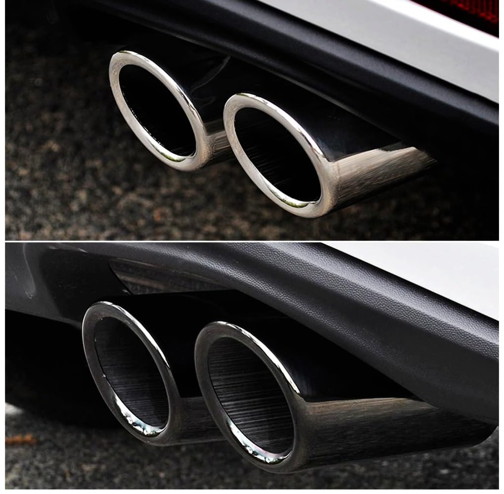 Car Silenciador Punta de Tubo Para Escape Trasero Para A1 2010-2017 A3 8P 2009-2017 A4 B8 A6 1.8T 2.0T 2009-2018 Q5