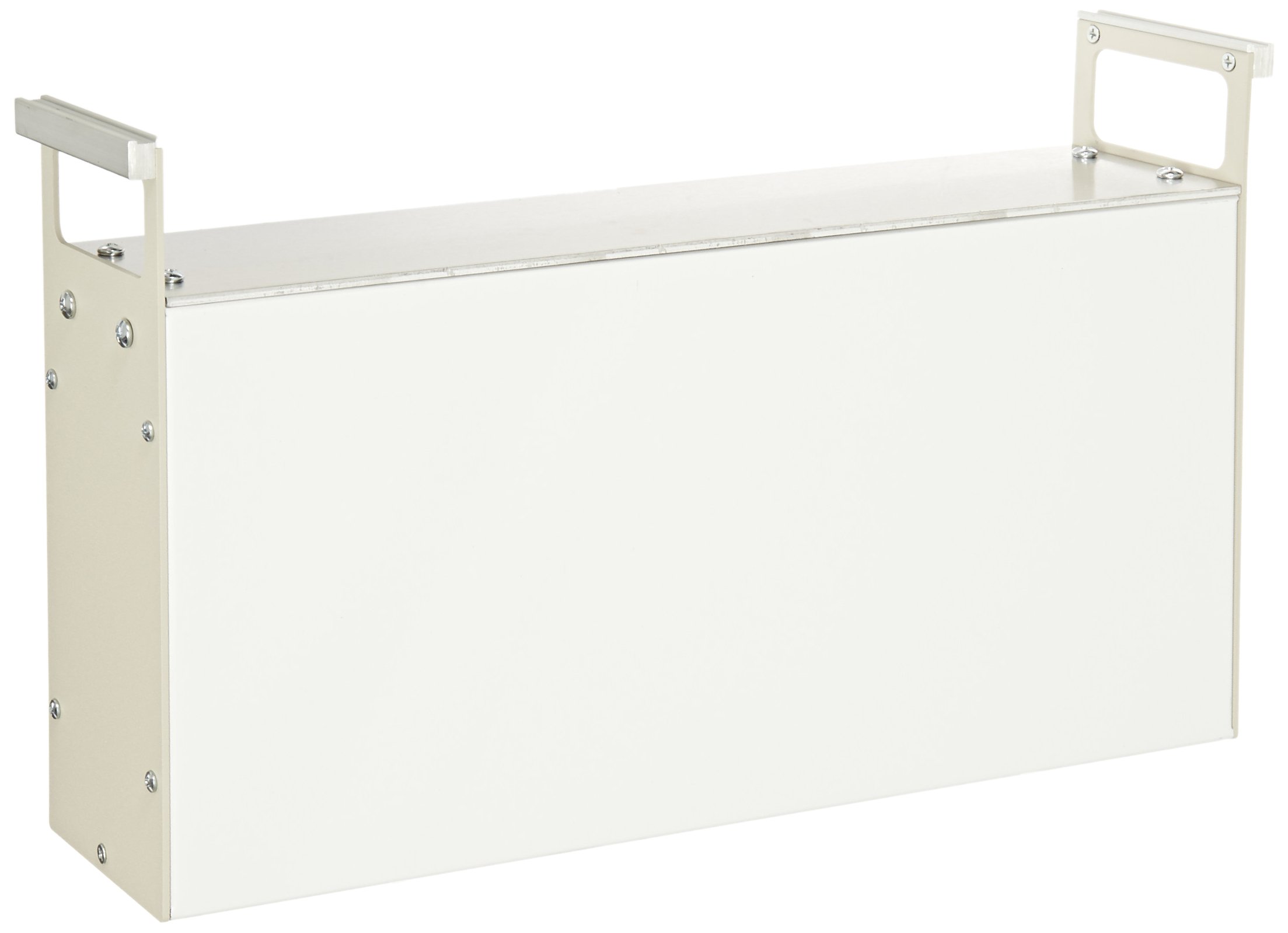 BUD Industries ValuLine Series Cabinet with Handle, 17" Width x 3-1/2" Height x 8" Depth, White Texture Finish