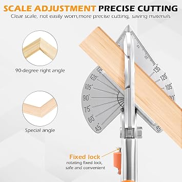 Multi Angle Miter Shears, 45-135 Degree Adjustable Angle Trim Cutter
