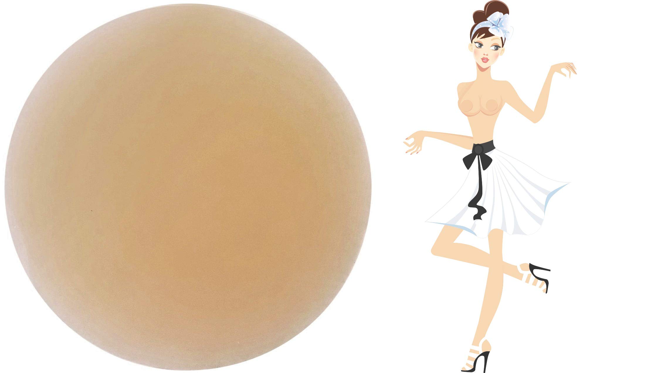 Reusable Silicone Nipple Covers For Women, Self Adhesive Breast Petals