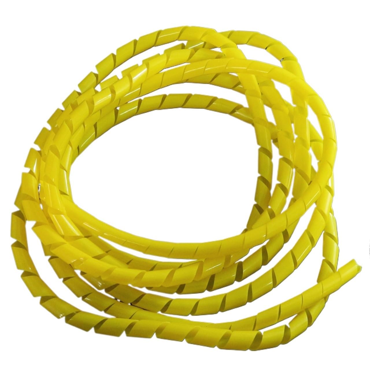 Tubo en Espiral para Cables, Envoltura de Cables en Espiral, Organizador de Bridas, Funda de Tubo, arnés, Manguera, Multicolor, 3-30mm(Yellow Color,30mm)