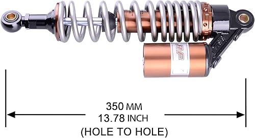 Miniatura 6 de Mallofusa Motocicleta 15.16" 15.157 in Amortiguadores Traseros Suspensión Universal Ajuste Para Honda Suzuki Kawasaki Yamaha Go Kart Quad Dirt Sport