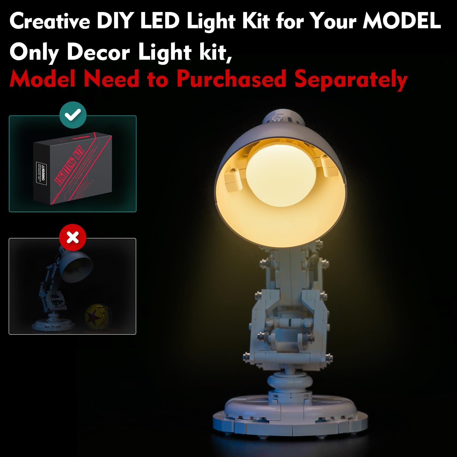 Amazon.com: LocoLee Touch Light kit Compatible with Lego 21357