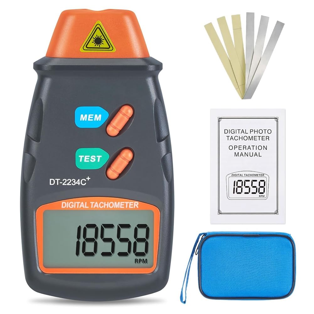 Ctrlzs Digital -Photo Tachometer Non Contact Rpm Tach, Noncontact -Photo Sensor With 2.5Rpm To 99999 Rpm