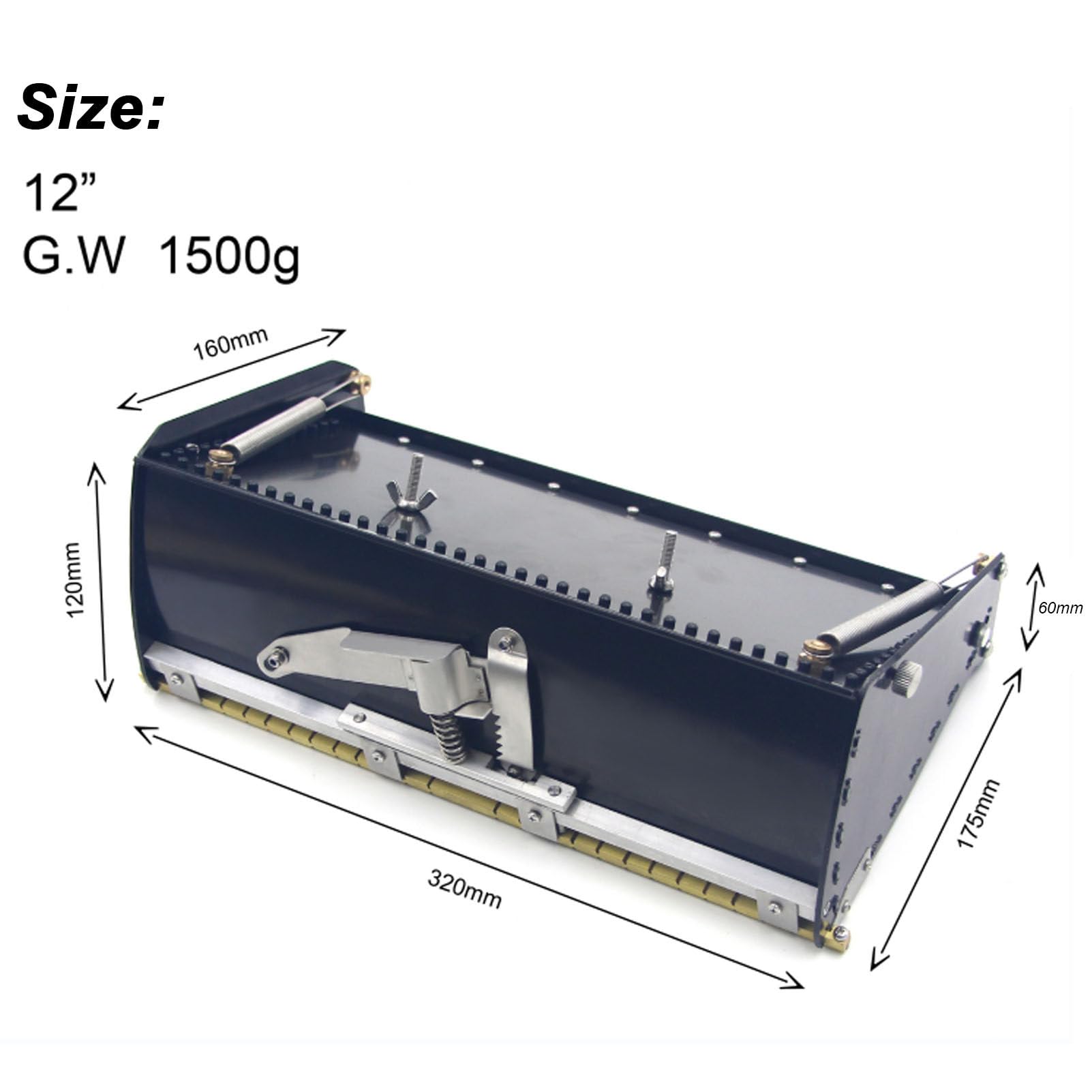 Juego de Caja Plana para Paneles de Yeso, Herramientas de Cinta Ajustables con Mango, con lámina de aleación de Aluminio Ajustable de 120 Grados (12inch)