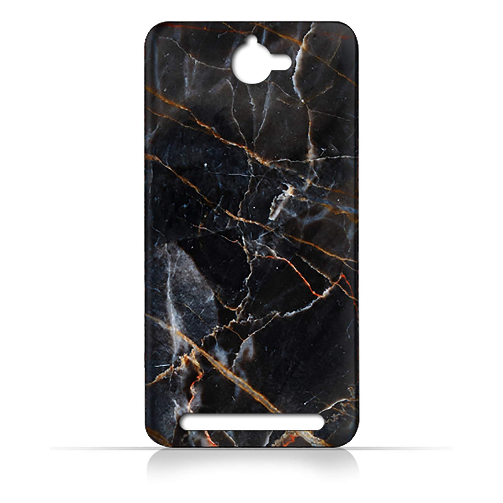 AMC Design Alcatel One Touch Flash 6042D Dark Grey Marble Texture Case - Multi Color