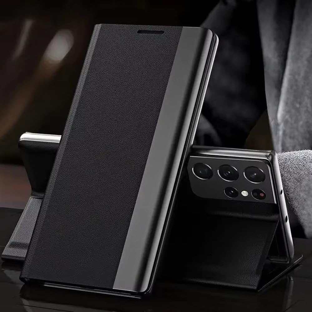 Étui à rabat antichoc pour Samsung S22 et Note 10 Plus protégeant l'écran des rayures