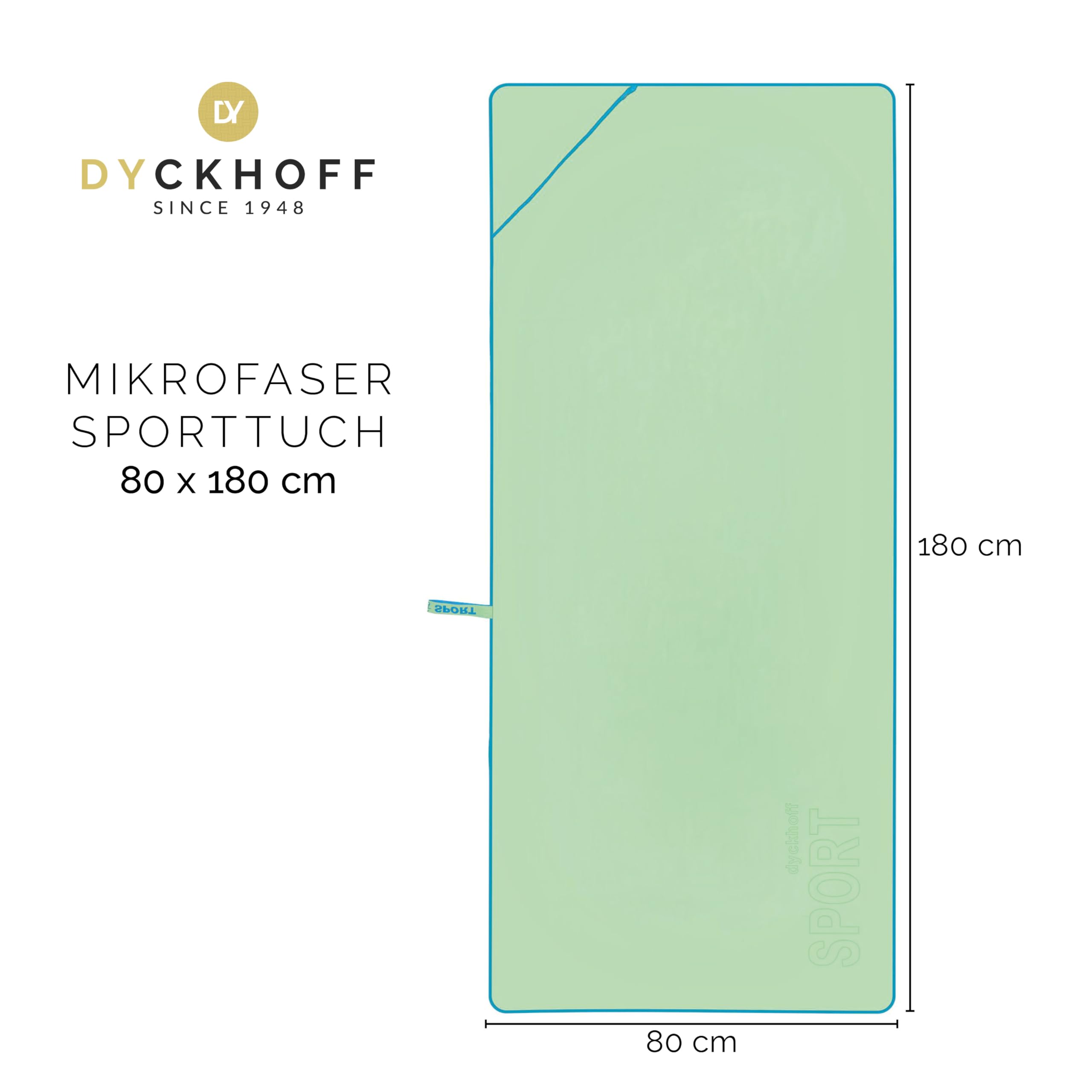 Dyckhoff Serviette de Sport en Microfibre - Menthe - Dimensions : 80 x 180 cm