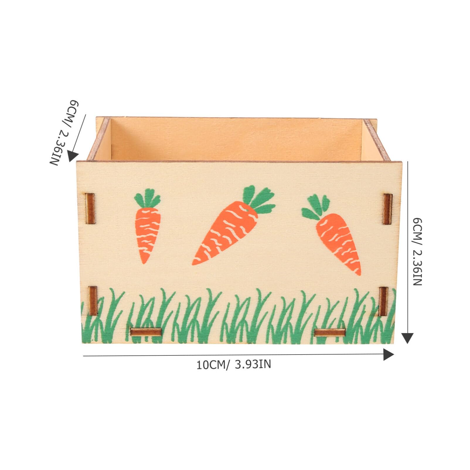 Housoutil Daily Use Rabbit Feeder Wooden Holder Multi-Function Rabbit Supply Easy Install Clean