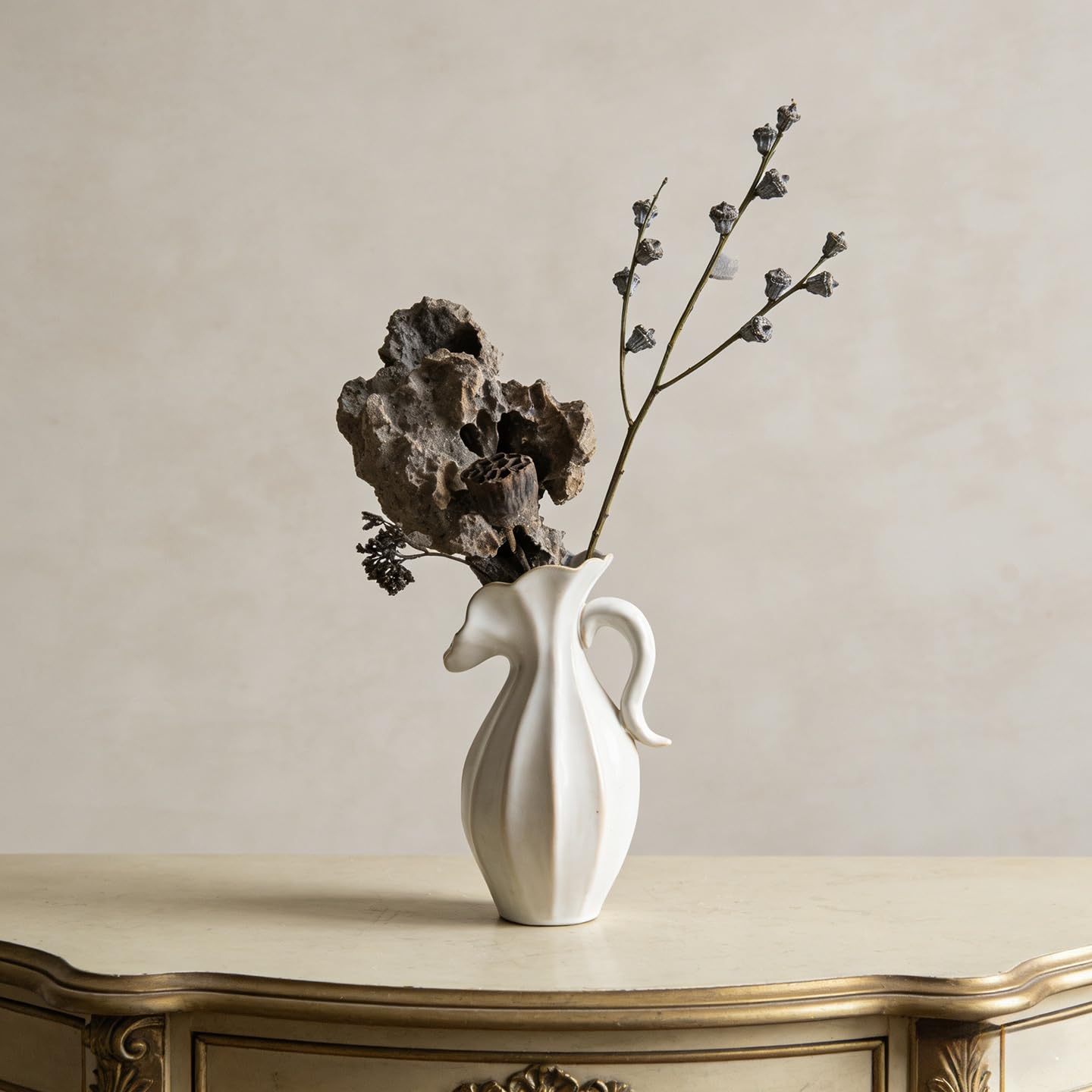 Vaso in Ceramica Fiori Decorativi Secchi Soggiorno Mobile TV Dispositivo Fiore Idroponico(S)
