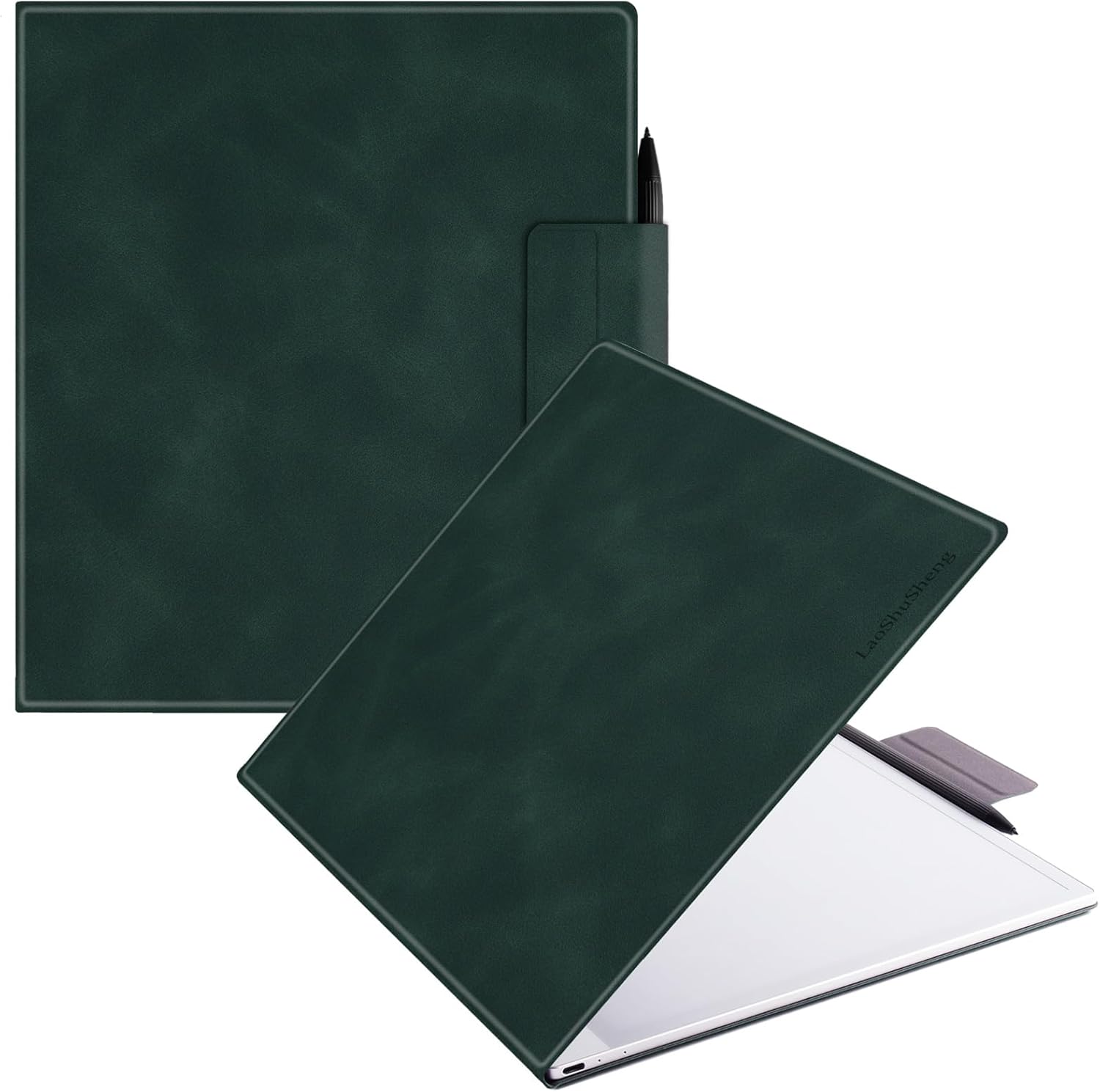 Magnetic Case for 13.3" Onyx Boox Note Max (2024) & 13.3" Boox Tab X C (2025) | Ultra-Thin Lightweight PU Leather | Book Folio Cover | with Pen Clasp | Smart Auto Sleep/Wake | (Green)