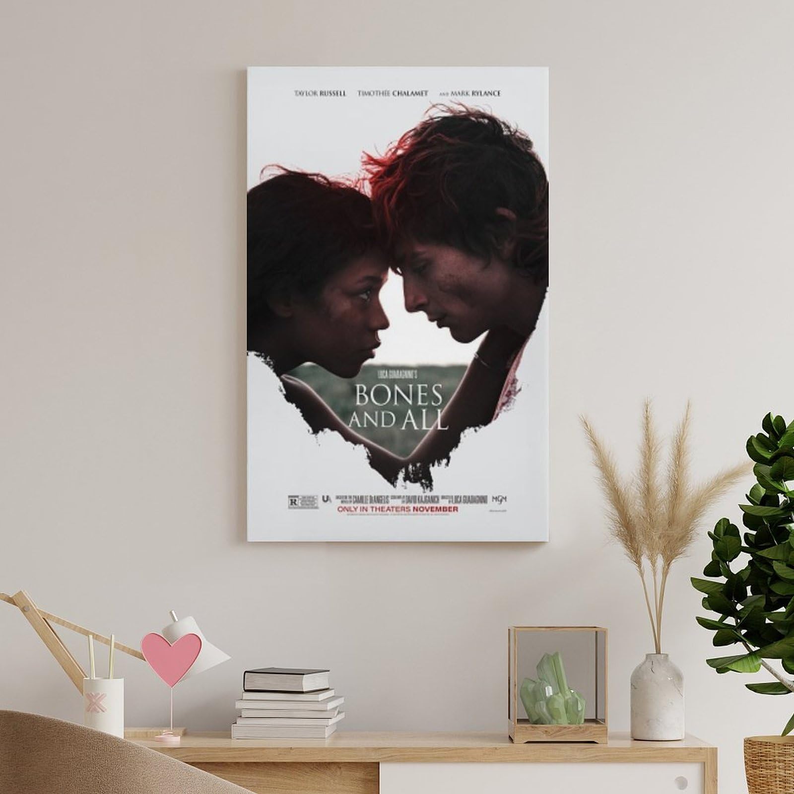Bones & All Movie Poster Canvas Art Poster And Wall Art Picture Print Modern Family Bedroom Decor Posters 20x30inch(50x75cm)