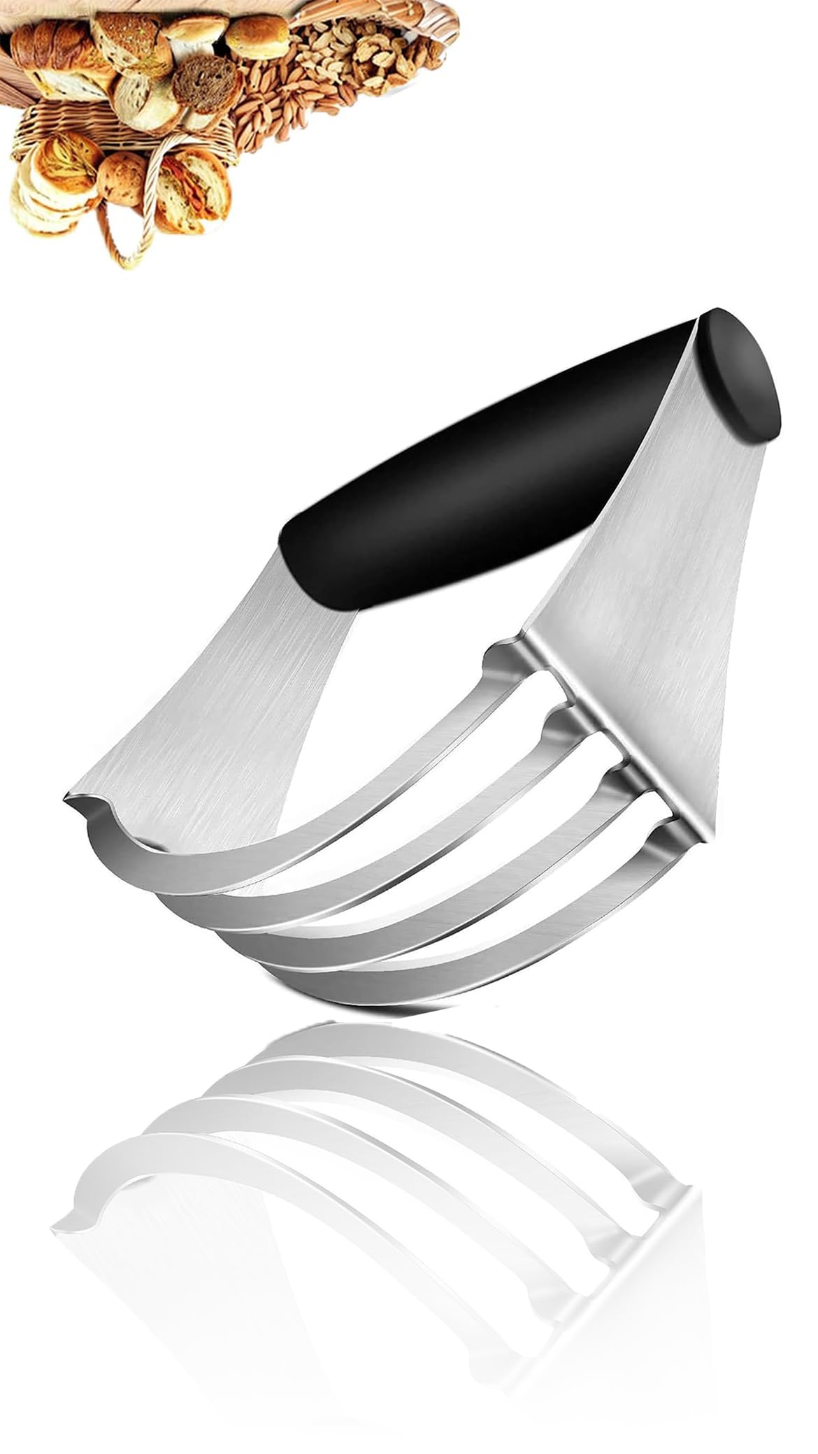 Sweet seven Effortlessly Create Pastries and Treats with the Stainless Steel Dough Blender - for Pasta, Pie Crusts, and Cakes! Achieve Professional Results with this Heavy Duty Pastry Cutter.