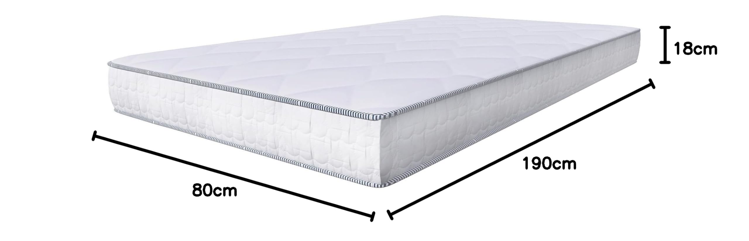 Fuze | Materasso Matrimoniale 160 x 190 cm in Schiuma Ipoallergenica | Altezza 20 cm | Ortopedico e Ipoallergenico | Rivestimento Antiacaro e Antibatterico | 100% Made in Italy