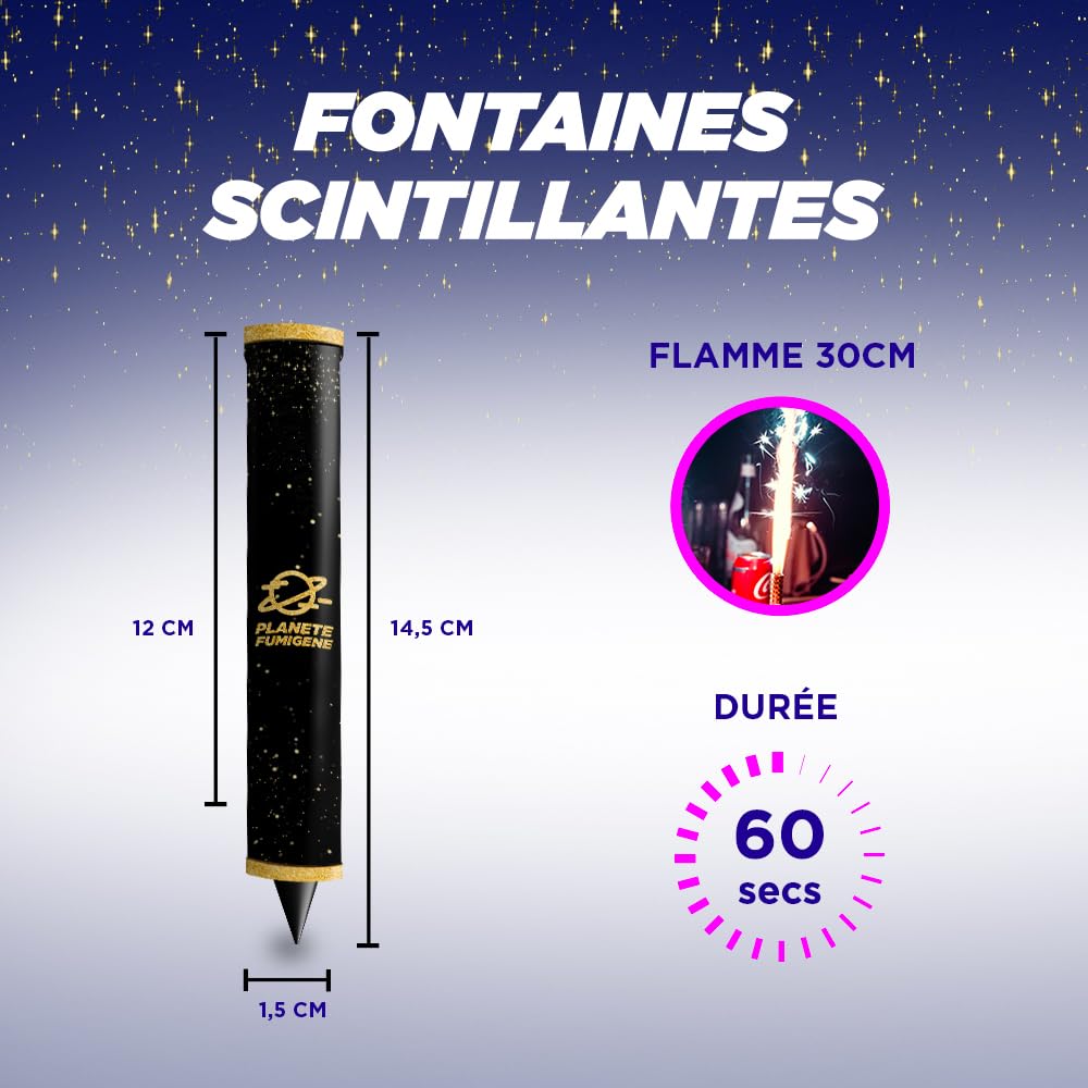 Bougies Cierge Magique 40 Secondes 14/18cm Lot de 60 pour Décoration de Gâteaux Anniversaire Mariage