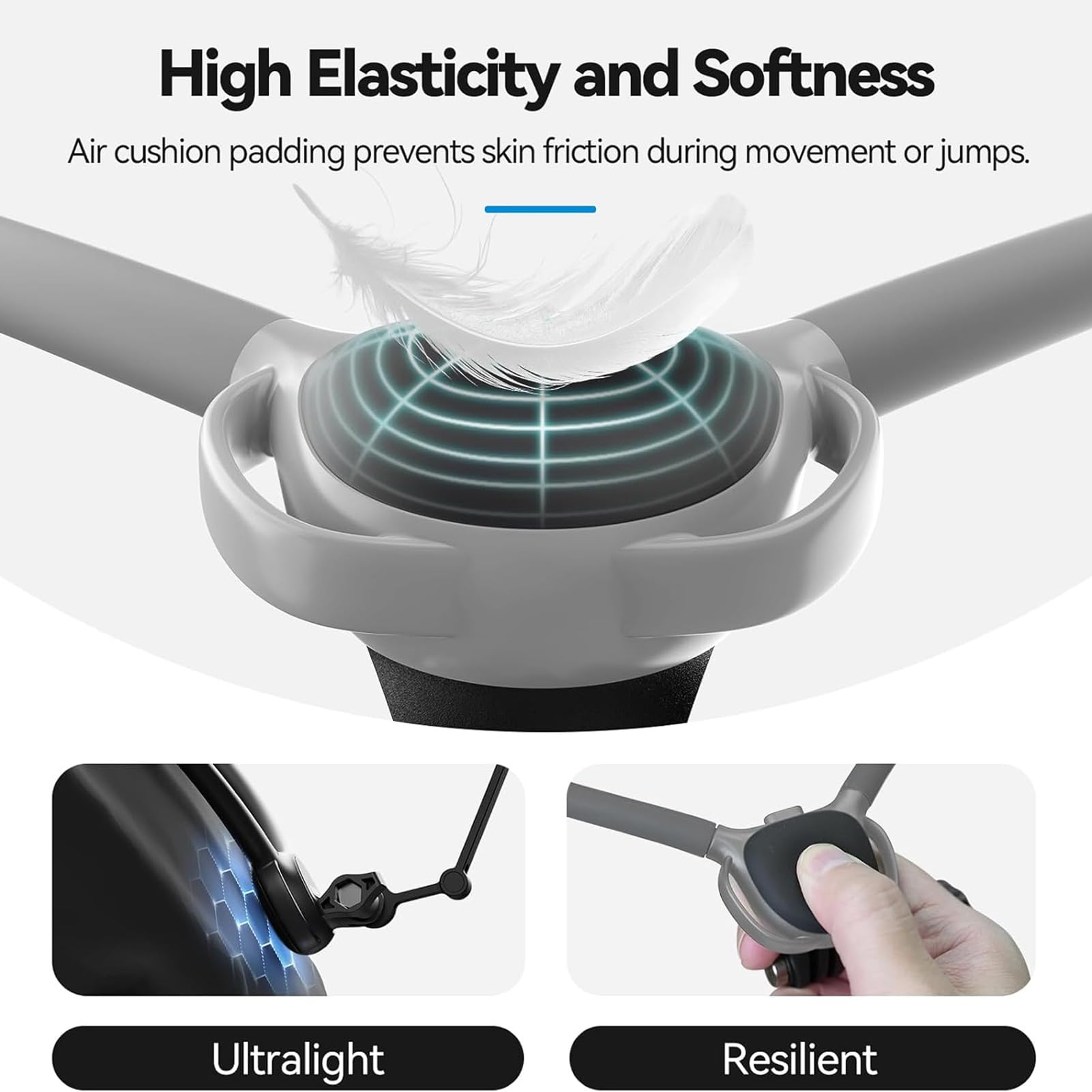 Sxhlseller Soporte Magnético para Teléfono con Cuello para Grabación, Soporte para Teléfono POV Manos Libres con Correa Ajustable, para Móvil con para Cuello para