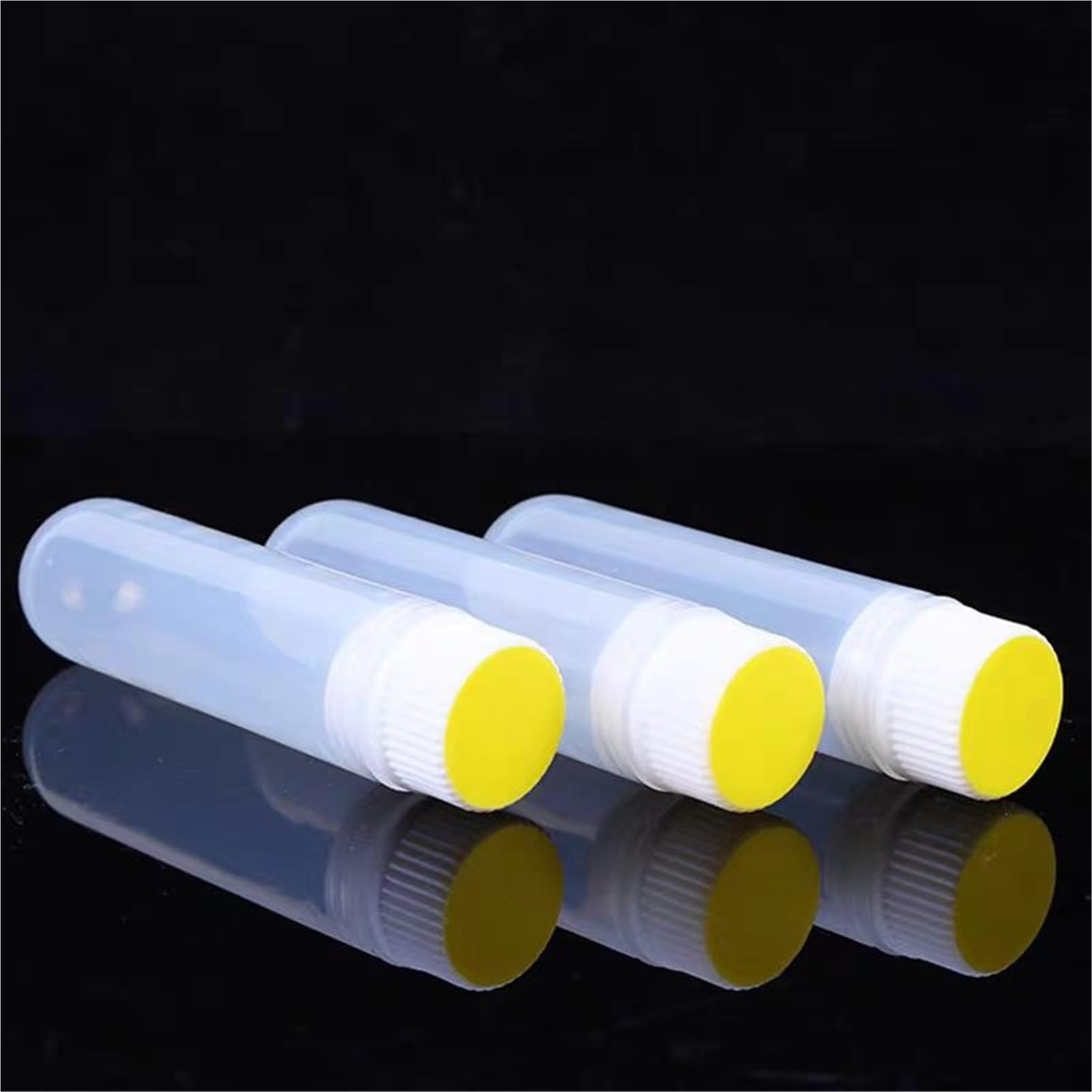 10 unids/Lote 30ml Tubo de plástico Cubierta Espiral Interior con Junta de Silicona Tubo de centrífuga de plástico Tubo de Muestra Vial