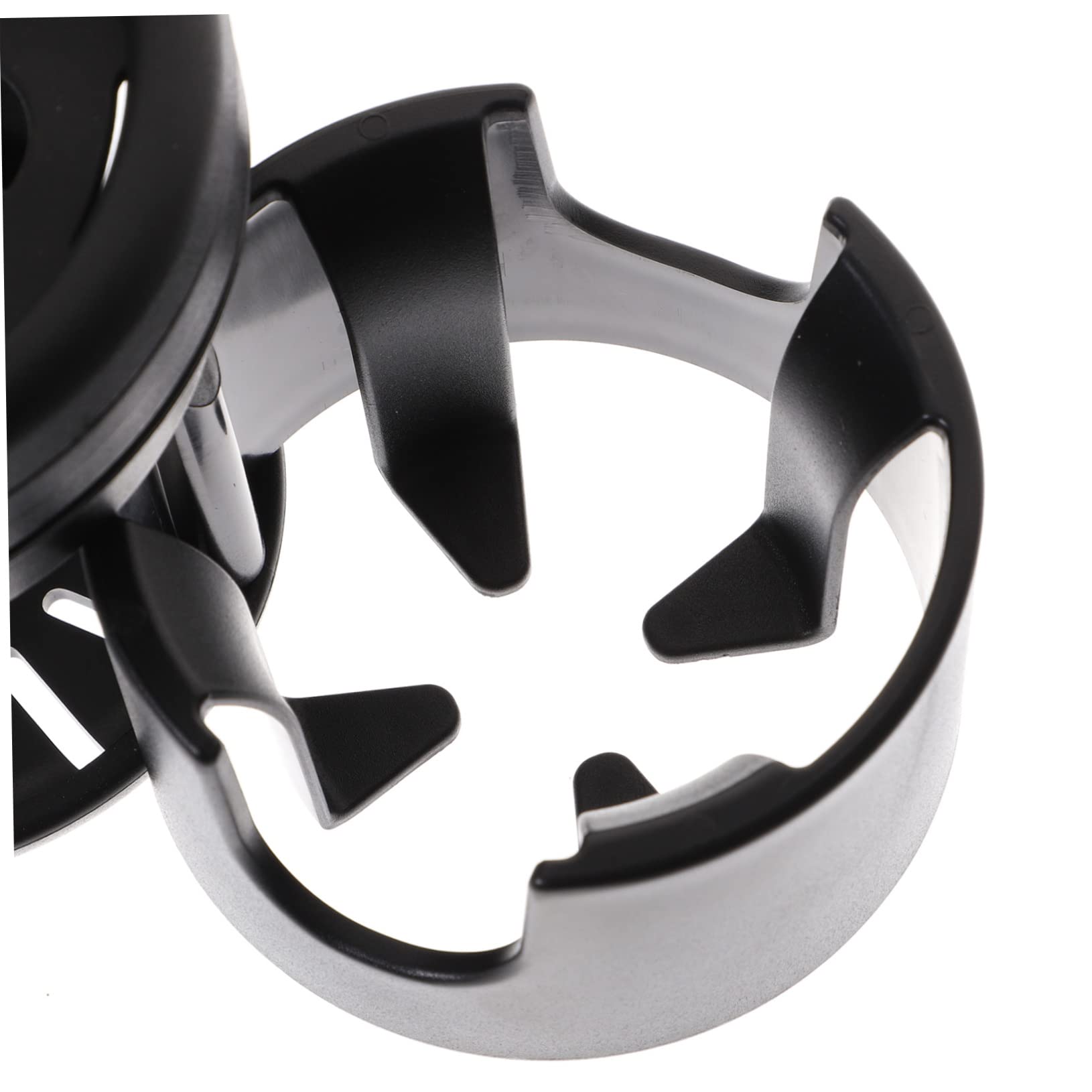 Portabicchieri per Passeggino Nero in Plastica e Metallo | Sedia a Rotelle e Scooter, per Bottiglia o Tazza da Caffè, Fissaggio Stabile Anti-sversamento