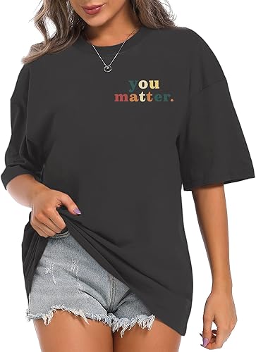 Miniatura 2 de Camiseta con texto en inglés "You Matter to The Person Behind Me", camiseta de concientización sobre la salud mental para mujer, camisetas gráficas