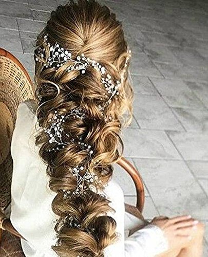 Fascia capelli sposa in strass fatti a mano a forma di grande fiore, c Fascia capelli sposa in strass fatti a mano a forma di grande fiore, c