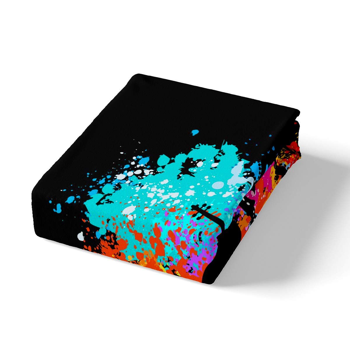Set di biancheria da letto a tema musica rock e biancheria da letto per bambini ragazzi ragazze ragazzi colorati tie dye copripiumino pianoforte violoncello sassofono hip hop traspirante copriletto