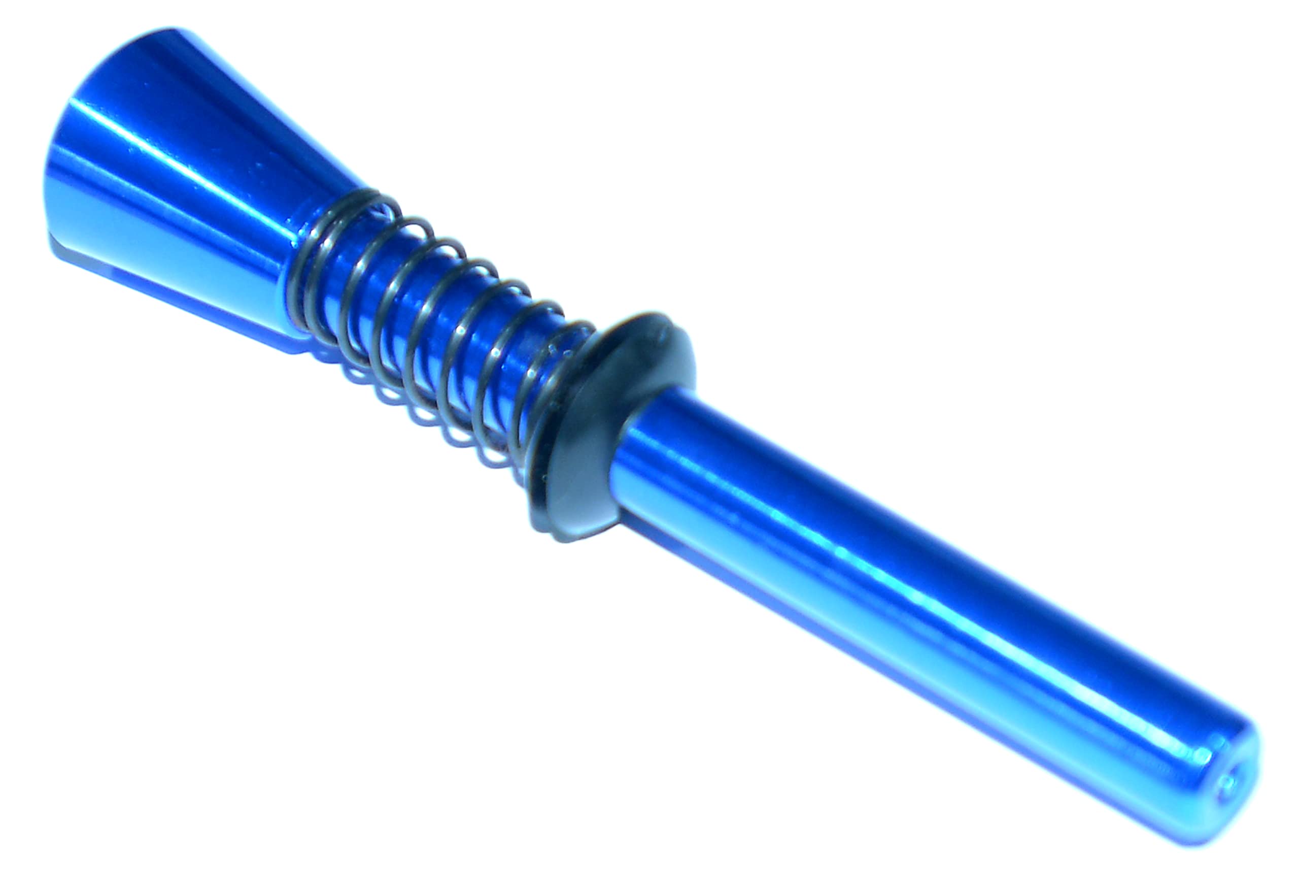 Buy Aluminium Smoking Pipe Chillum with One Hitter Bat Spring Loaded