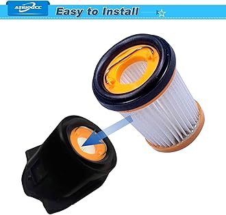 Wandvac Filter Replacement for Shark WV201 Wandvac Handheld Vacuum ion w1 cord-free wv200 WV201, WV205, WV220,Part # XHFWV200,5 Pack Filters
