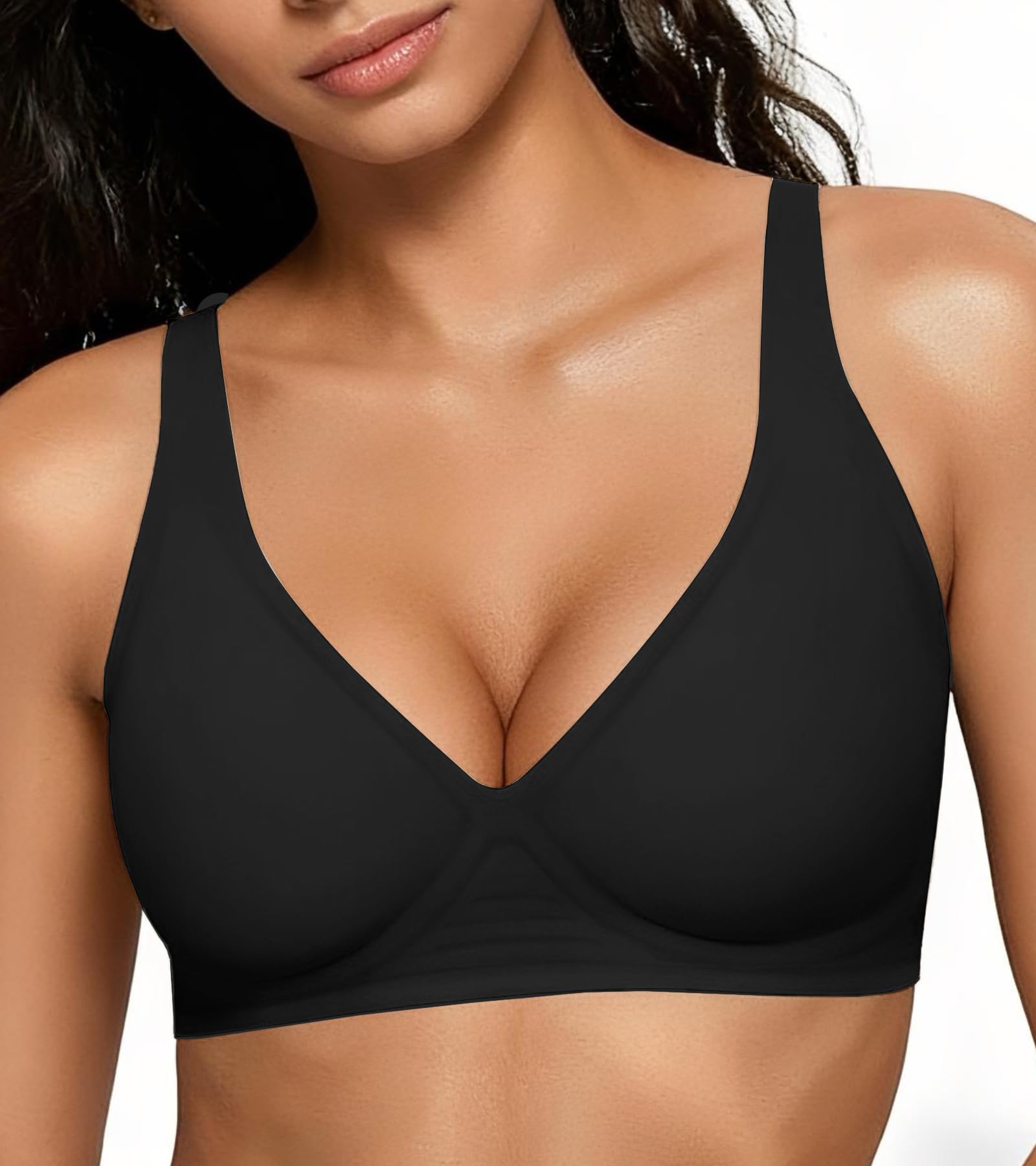 Dopheuor Jelly Seamless Push Up Bra