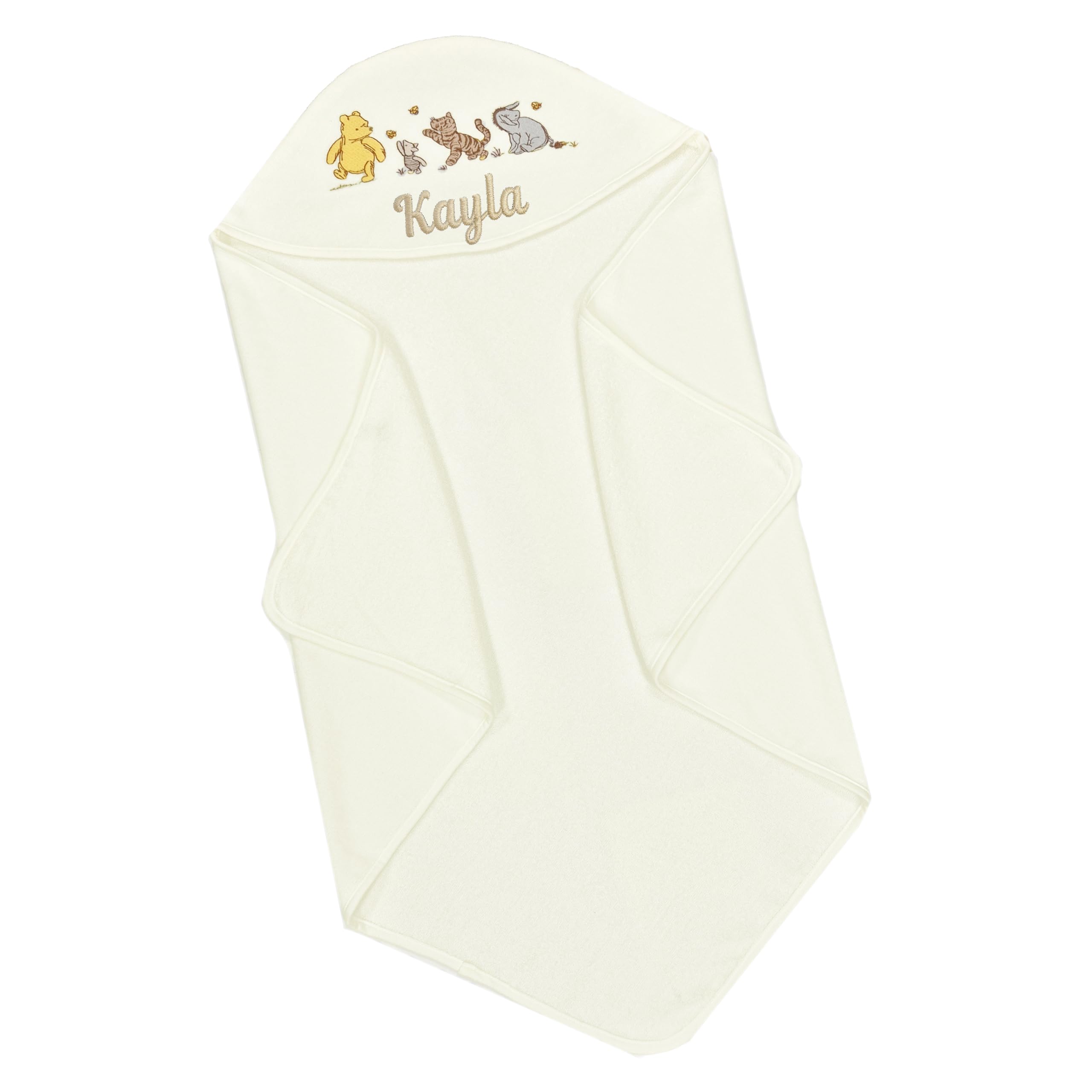 Disney Winnie the Pooh Baby Towel Personalised Hooded Piglet Tigger Eeyore (Personalised Winnie the Pooh Towel) — view 5