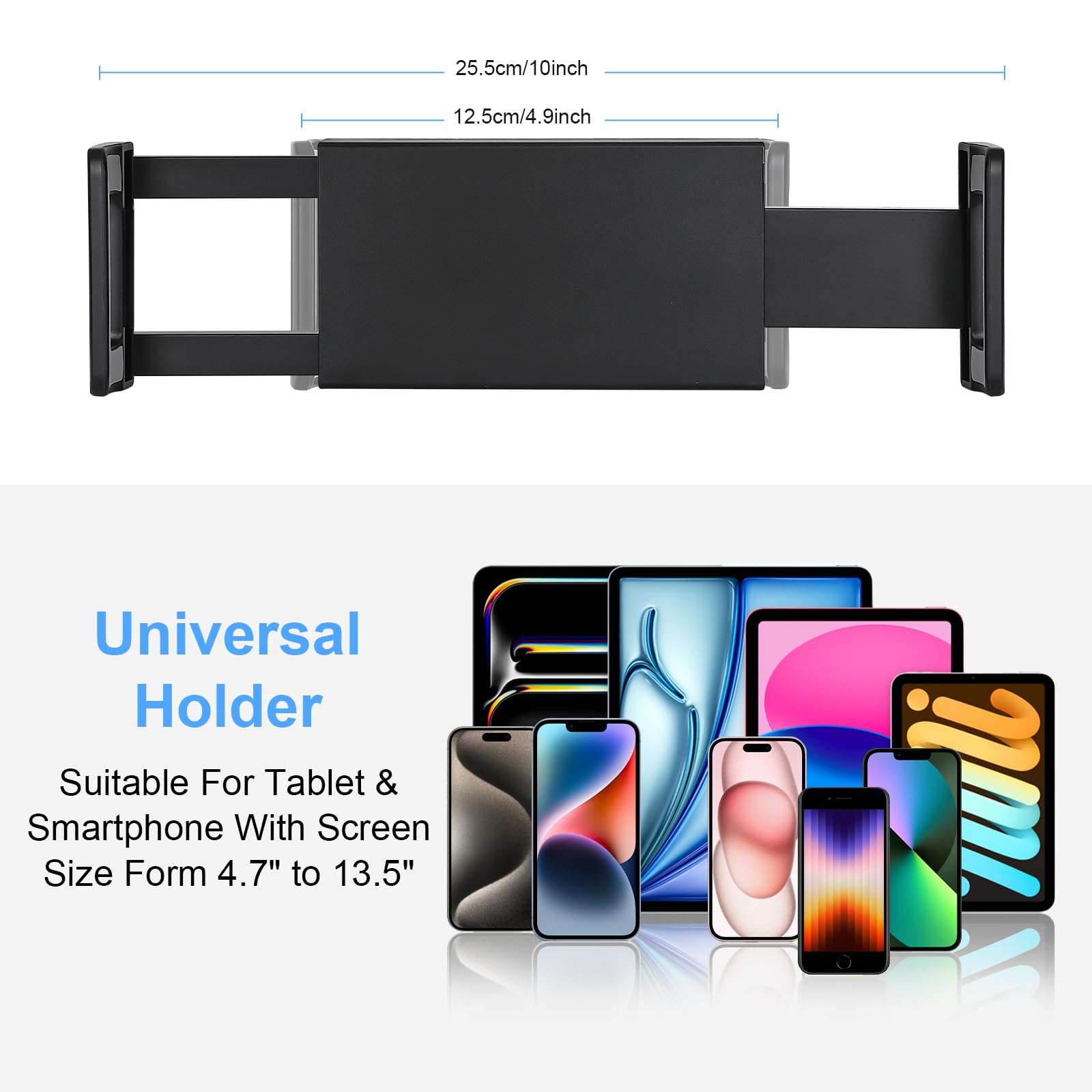 RAM Yoke/Rail Mount, Samsung Galaxy Tab 2 Tab 3 Tab 4 10.1 Tab S 10.5 W/o Case E - Foto 6