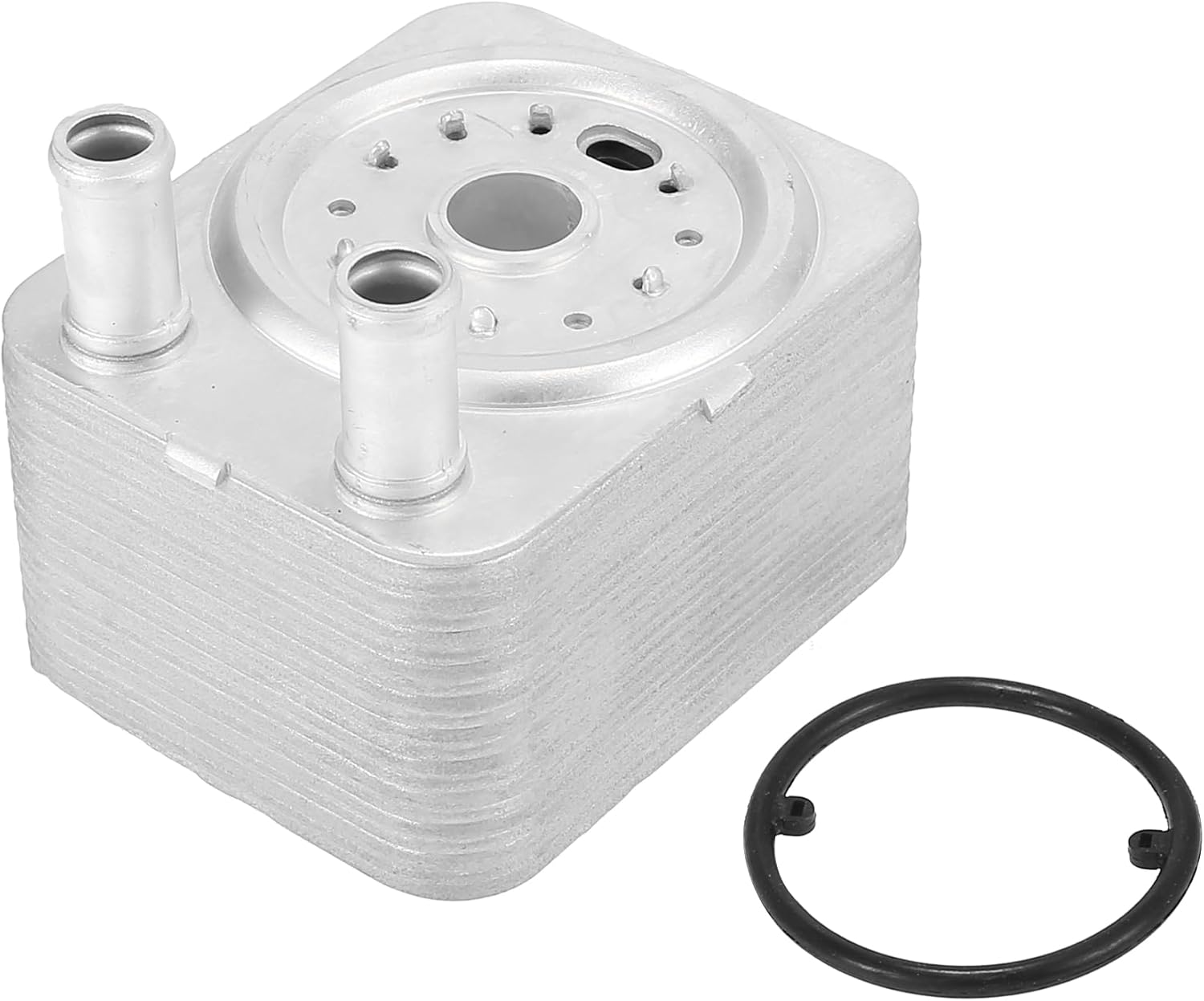 X AUTOHAUX 038117021B Automatic Engine Oil Cooler 20 Rows for Volkswagen Touareg 2004-2011