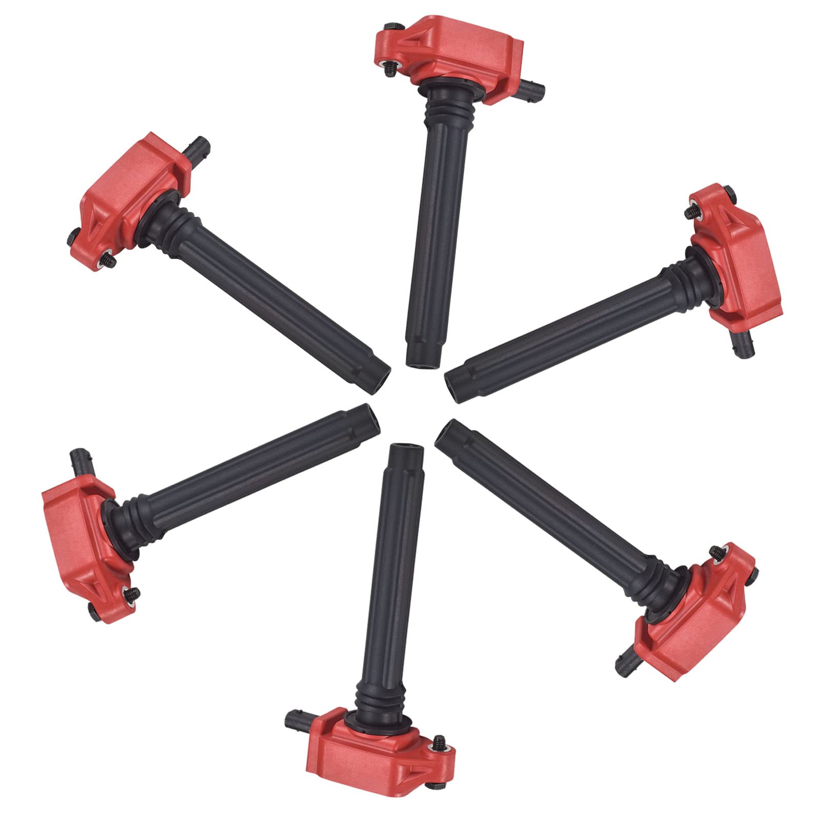 Yoshi Motors Pack of 6 Engine Ignition Coil Replacement For Dodge Challenger 2011-2017 3.6L V6 UF648 UF-648