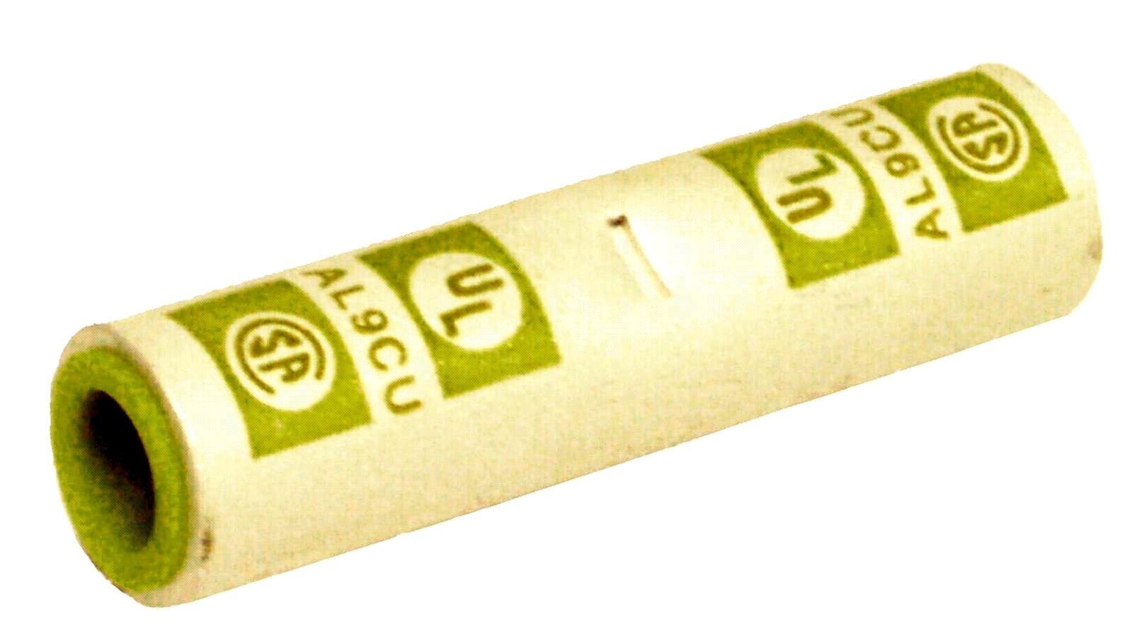 Morris Products 93230 Long Barrel Compression Splice, Aluminum, Brown Color Code, 350mcm Wire Range